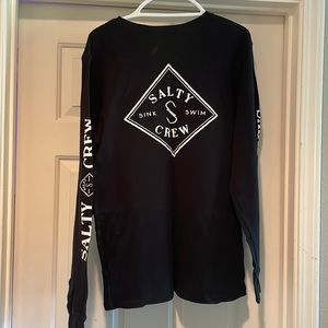 ⚠️MENS XL⚠️🌊🎣SALTY CREW🎣🌊‼️BLACK THERMAL LONG-SLEEVE‼️